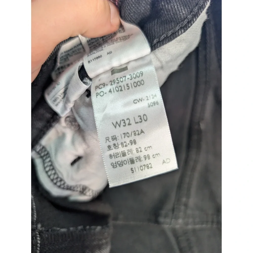 levis 502 cotton blend black jeans trousers mens 32 levis 502 taper denim pants